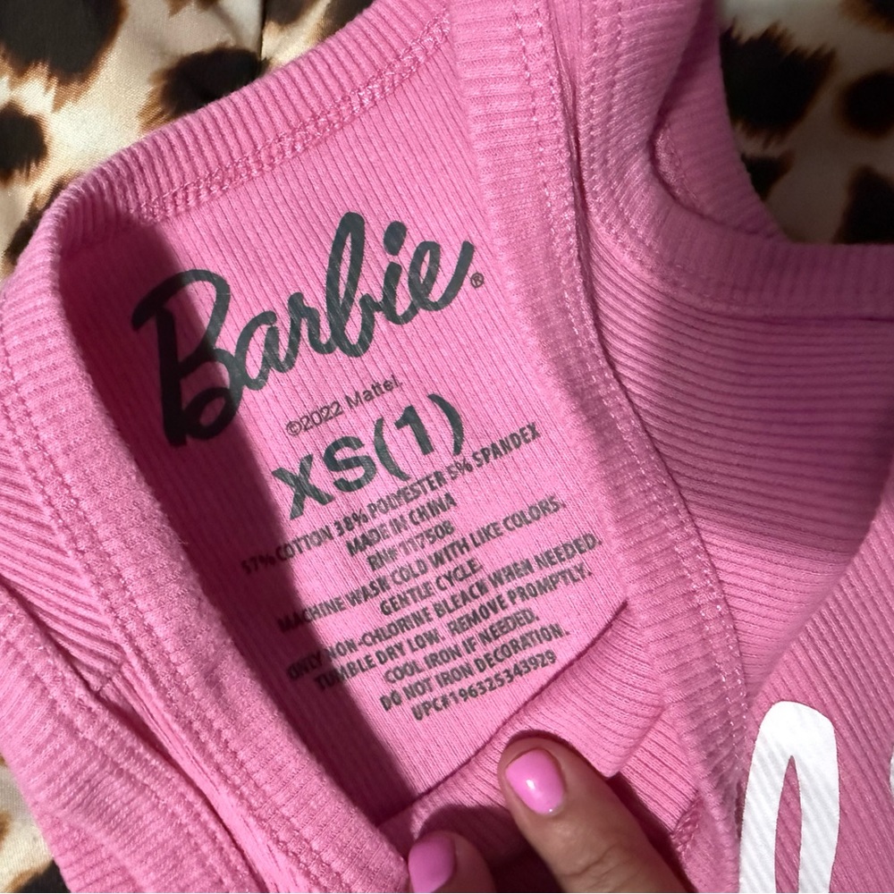 💕💕Barbie Ribbed XS Tank💕💕 - Picture 4 of 4